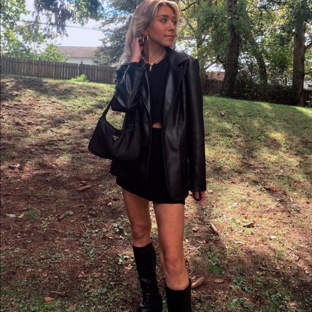 Wilsons Leather Black Blazer Jacket